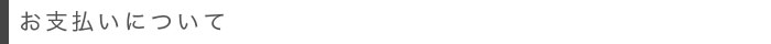 お支払いについて